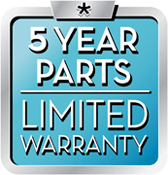 5 year parts limited warranty